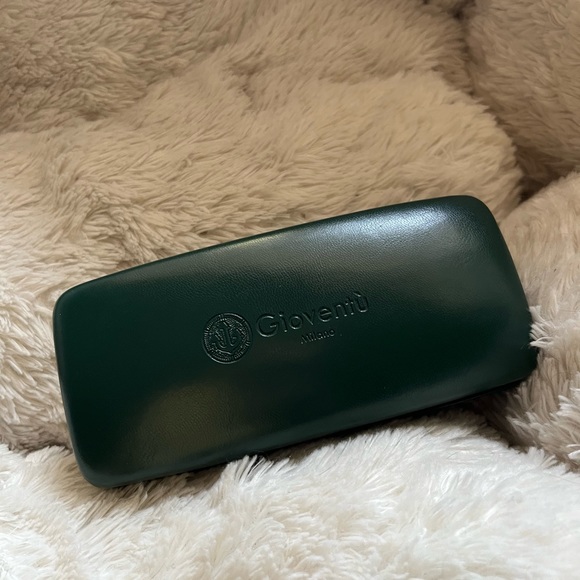 Gioventu Milano Dark Green Hard Shell Eyeglass Case - Picture 3 of 10